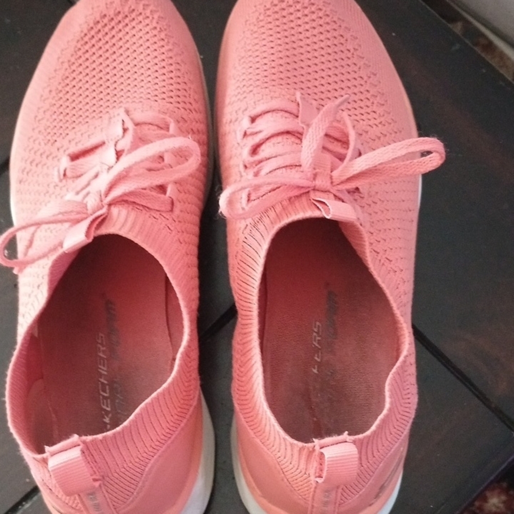 Skechers Coral Knit Lace-Up Shoes - Picture 3 of 6